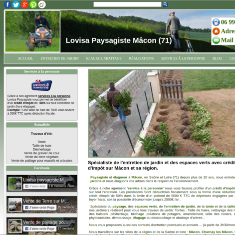 Paysagiste-macon website